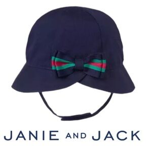JANIE AND JACK | Navy Bow Bucket Hat Summer Beach Vacation